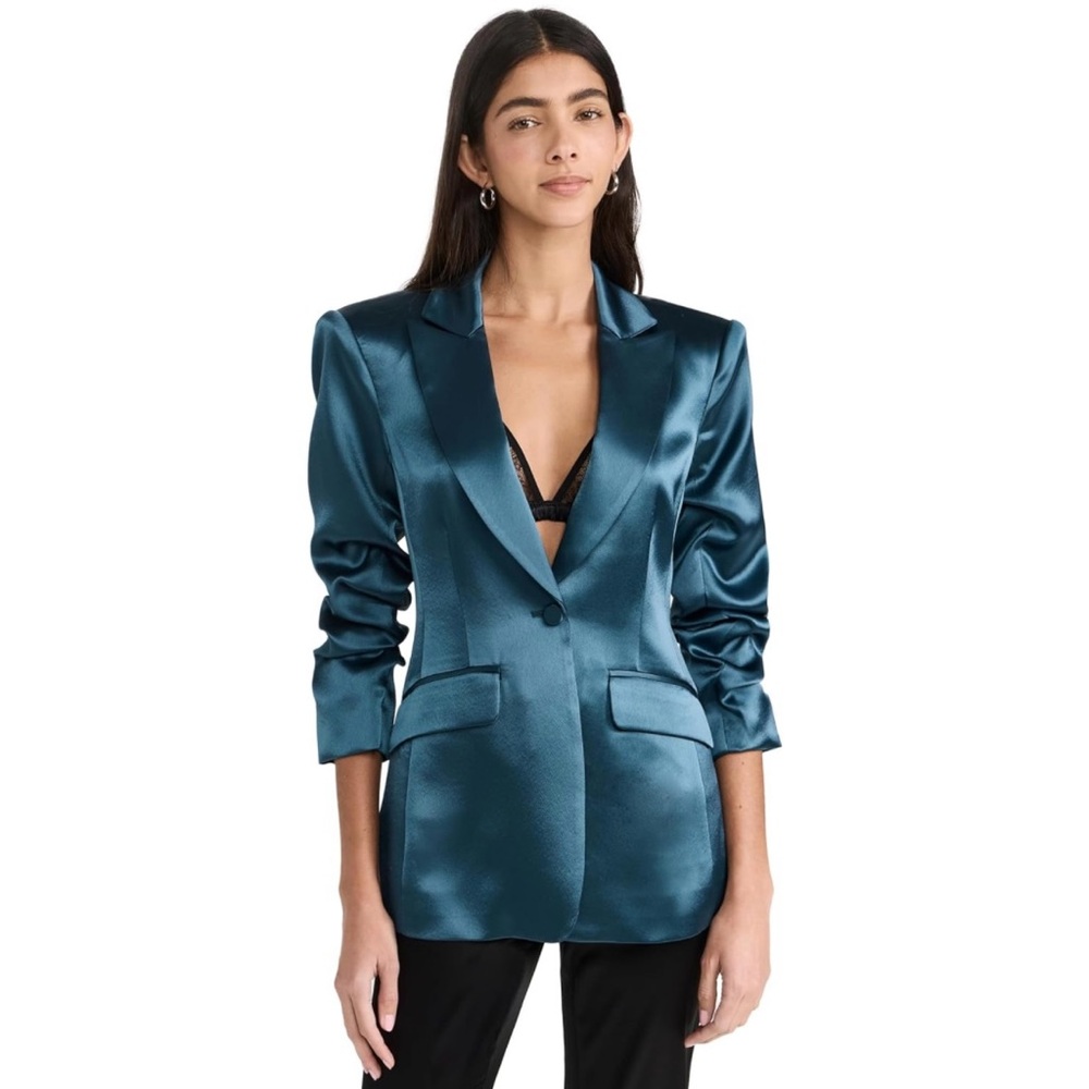 SALE!! NWT Cinq a Sept Satin Blazer Cheyenne Jacket Sz 8